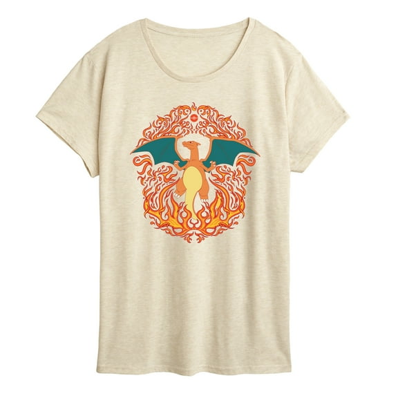 Pokémon - Charizard Fire Ornamental - Women's Short Sleeve Graphic T-Shirt