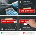 thumbnail image 3 of Gas Shut-Off Sign, Fire Safety Sign,, 3 of 8