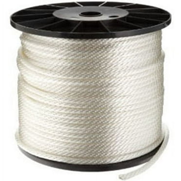 CWC Solid Braid Nylon Rope - 1/4" x 200 ft., White