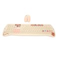 thumbnail image 4 of Juego de teclado inalámbrico teclas redondas receptor USB teclado ratón combo inalámbrico para oficina ANGGREK Otros, 4 of 8