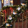 thumbnail image 3 of Navidad al aire libre Guirnalda de luces decorativas con forma de pájaros, luces LED acrílicas de 5 pájaros con clip, resistente al agua, 3 of 5