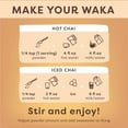 thumbnail image 6 of Waka Vanilla Chai Tea Mix Pouch - 100% Tea Leaves from India, Natural Spices, Unsweetened Tea Powder - No Sugar, No Additives, Up to 195 Cups (4.5oz), 6 of 8