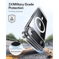 thumbnail image 5 of ESR Magnetic Case with Stash Stand Compatible with iPhone 17 Air, Military-Grade Drop Protection & Camera Control Cover, MagSafe Compatible Scratch-Resistant, Clear, 5 of 9