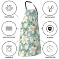 thumbnail image 5 of Naloa Lilies Flowers Apron Kitchen Aprons with Pockets for Women Men Chef, 5 of 8