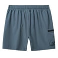 thumbnail image 2 of YuKaiChen Men's Swim Shorts Quick Dry Beach Shorts with Zip Pockets and Mesh Lining Gray 30, 2 of 10