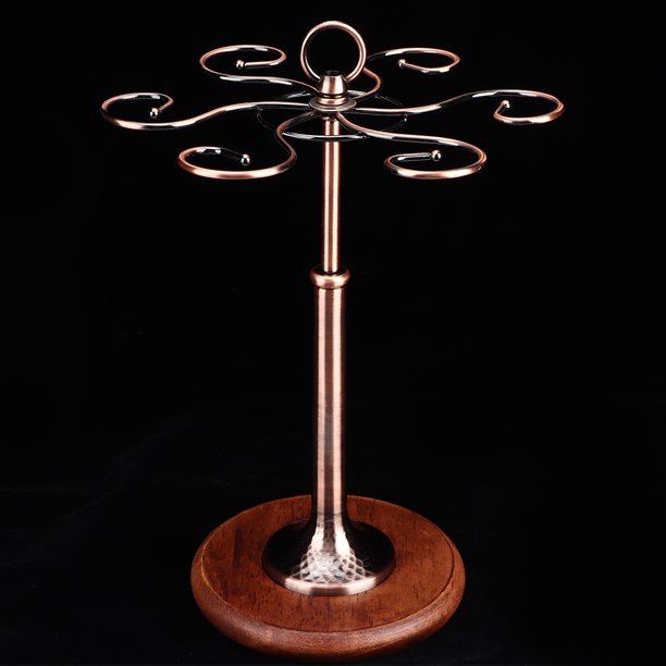 Estante Para Copas De Vino Para 6 Botellas, Soporte Para Vidrio, Estante De Exhibición, Organizador, Fácil De Recoger, Base De Hierro Y De Primera, Superficie Lisa, Mano