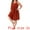Red, variant on Women's Plus Size Sleeveless Pleated Scoop Neck Nightgown 3X Red