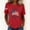 Red, variant on LEKWK 250 Anniversary USA Shirts for Women 4Th of July Patriotic Flag Short Sleeve Tshirts Loose Fit Festival Crew Neck 250 Anniversary Tees Summer Holidsy Wear Blue XL