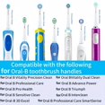 thumbnail image 3 of Cabezales de repuesto para cepillo de dientes, compatibles con Oral-B Braun, cabezales de cepillo de dientes eléctrico profesional, 4/12/16/20 Uds., 3 of 5