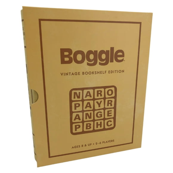 Hasbro Boggle Vintage Bookshelf Edition Party Game
