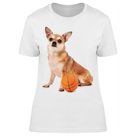 Chihuahua With A Basketball T-Shirt Women -Image by Shutterstock, Female Medium