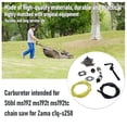 thumbnail image 4 of sweethay Kit de manguera de carburador de motosierra de jardín, juego de carburador de sierra eléctrica para el hogar, repuesto de piezas de Jardín y Patio, 4 of 6