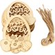 thumbnail image 1 of Decoración de madera con forma de conejo de Pascua (marrón claro, 10 unidades), 1 of 5
