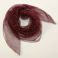 thumbnail image 4 of QUOTAY Women's Glitter Rhinestone Square Head Scarf 31.5 Inch Fashionable Versatile Hair Wrap Bandana Red，One Size, 4 of 4
