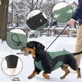 thumbnail image 6 of YYDENG Color‑Block 4‑Legged Pet Hooded Jumpsuit, Warm Adjustable Dog Winter Coat with Leash Hole, Indoor Outdoor Cold‑Weather Dog Apparel, 6 of 6
