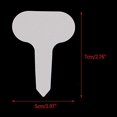 100 Pcs White Plastic Plant Labels Waterproof Ttype Plant Tag Nursery