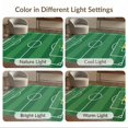 thumbnail image 7 of ODIKA 6'x9' Washable Area Rug Athletic Grass Pitch Doormat Featuring Star Crest And Goal Markings for Family Room, Living Room, Master Bedroom, Non-Slip, Easy Care, 7 of 7