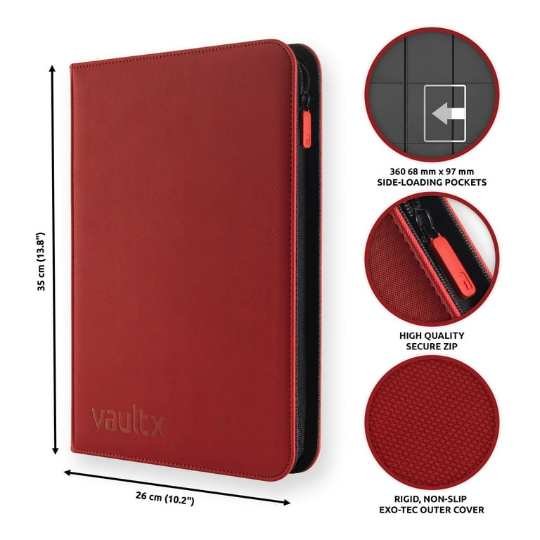 Pocket Vault X 9-Pocket Trading Card Zip Binder - 360 Side Loading
