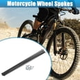 thumbnail image 2 of Unique Bargains 12pcs 14G J Bend Bicycle Steel Spokes 290mm 11.42" Cycle Spokes with Brass Nipples for Mountain Bike MTB, 2 of 7