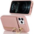 thumbnail image 5 of iPhone 11 pro max Case with Card Holder for Women, iPhone 11 pro max Phone Case with Strap Credit Card Slots Crossbody with Kickstand Zipper Shockproof Case for iPhone11promax - Rose Gold, 5 of 9