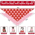 thumbnail image 6 of Valentine''s Day Dog Bandana, 2 Pack Adjustable Holiday Party Birthday Pets Valentine Day Bandana Mother''s Day Triangle Bibs Cat Scarf Set, 6 of 6