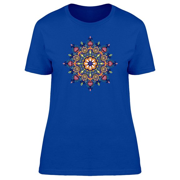Round Ornamented Mandala Tee Women's -Image by Shutterstock