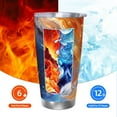thumbnail image 5 of Bingfone Galactic Dog Swirls Art for 20 Oz Stainless Steel Travel Mug Double Wall Water Coffee Cup for Home,Office, Outdoor Works Great for Ice Drinks and Hot Beverage-Without Straw, 5 of 8