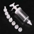thumbnail image 1 of Pistola para decorar pasteles, kit de tuberías para glaseado de magdalenas, kit de decoración de pasteles con 8 puntas de tubería, inyector para magdalenas/juego de glaseado decorativo, blan, 1 of 5