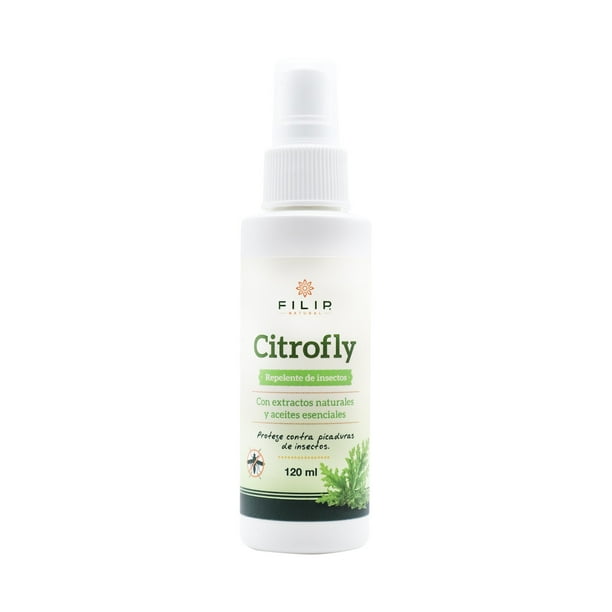 FILIP NATURAL, Citro-Fly Spray Repelente De Insectos, Ledum Palustre, Citronela, Auxiliar En Protección Efectiva Contra Picaduras De Insectos, No Irrita La Piel, Suave Aroma, 120ml.