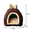 thumbnail image 3 of Gazechimp Guinea Pig Bed,Warm Guinea Pig Hideout Cozy Small Animal House Bedding for Hamster, Ferret, Hedgehog, Rat, Chinchilla,Small Animal Pet Cage Accessories Supplies, 3 of 6