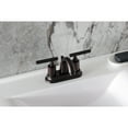 thumbnail image 4 of Kingston Brass KB8615CKL Kaiser Double-Handle 4" Centerset Bathroom Faucet with Pop-Up Drain, Oil Rubbed Bronze, 4 of 7