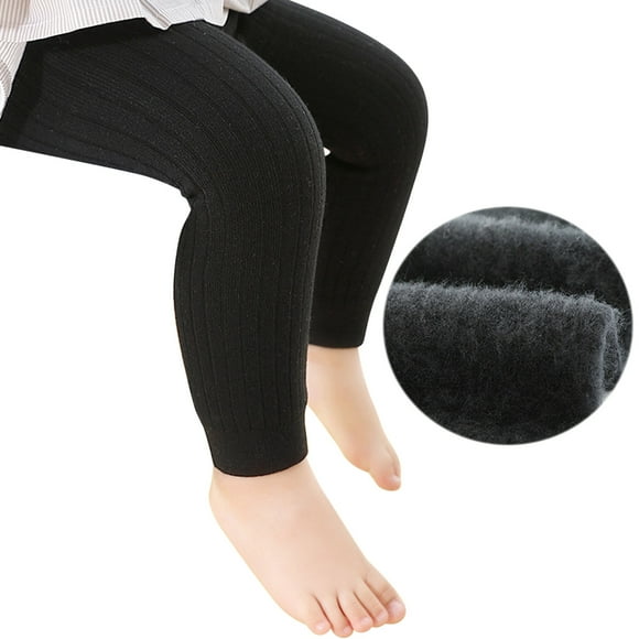 KVPLBQFD Navy Leggings for Girls Leggings 6-7 Plus Size Capri Leggings Pattern Tights Flesh Colored Fleece Lined Tights Girls Wide Leg Sweatpants, Black 3-6 Months