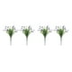 thumbnail image 2 of Naiovety 2 uds flores artificiales de plástico plantas de tallo largo falso ramo de imitación decoraciones de de interior decoración de Púrpura 2Conjunto, 2 of 6