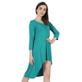thumbnail image 3 of Inkmeso Solid Summer Casual Tunic Dress For Women's Short Mini Dresses With Button Placket, 3 of 7