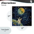 thumbnail image 4 of Stupell Industries Contemporary Astronaut with Earth Balloon Canvas Art, 17 x 17, by Angie Hawke, 4 of 8