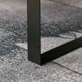 thumbnail image 7 of Rustic Dark Grey Rattan Coffee Table - 43.25"W, Particle Board & Steel, with Drawer - Modern Farmhouse Living Room Furniture, 7 of 7