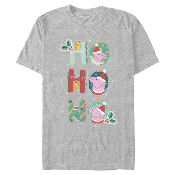 Mens Peppa Pig Ho Ho Ho Christmas Portraits T Shirt