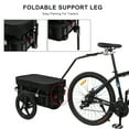 thumbnail image 3 of PEXMOR Bike Cargo Trailer, Bicycle Wagon Trailer W/Universal Coupler & Waterproof Cover, 3 of 9