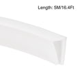 thumbnail image 3 of Uxcell Fits 1/813/64" Edges 5M/16.4Feet Length Trim U Seal Extrusion Silicone White, 3 of 5