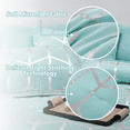 thumbnail image 3 of Flymme King Size Comforter Set Blue Bed in a Bag 7 Pieces Modern Luxury Geometric Bedding Sets Soft Microfiber Bed Set for Women Men, 3 of 8