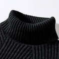 thumbnail image 6 of GuangCheng Mens Sweaters, Slim Fit Kintted Turtleneck Pullover Texture Thick Warm Tops Sweaters for Fall Winter, 6 of 8