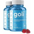 thumbnail image 1 of Goli Ashwagandha Gummies with KSM-66 and Vitamin D - Premium Root Extract - Vegan, Non-GMO - Mixed Berry Flavor - 60 Count (2-Pack, 120 Total), 1 of 1