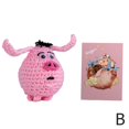 thumbnail image 1 of Colgante de cerdo volador Taiyi de lana tejida a mano y crochet para regalar a tu novia. Producto terminado., 1 of 7