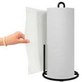 Black square modern paper towel holder