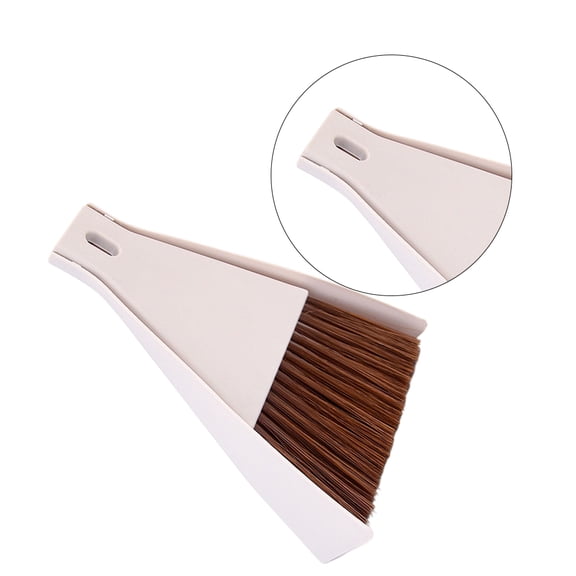 ELAYARD Mini Broom for Computer Keyboard Cleaning Beige 1 Set