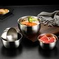 thumbnail image 2 of 1Set Stainless Steel Soup Bowls Unbreakable for Family Gathering, 2 of 9