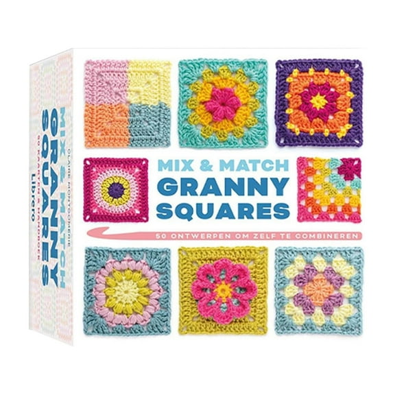 Granny Square Crochet Card Deck 50 Mix & Match Designs for Knitting Crochet Board Craft Lovers 50pcs
