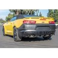 thumbnail image 3 of Replacement For 2016-Present Chevrolet Camaro Models | Performance Style ABS Plastic - Painted Glossy Black Rear Bumper Quad Exhaust Exit Diffuser, 3 of 11