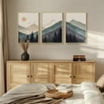 thumbnail image 2 of 3 Piece Boho Framed Mountain Forest Landscape Wall Art, 16x24 Inch Modern Nature Canvas Prints for Living Room, 2 of 6