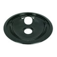 Range Kleen 2Pack Porcelain Drip Pan Set, Black